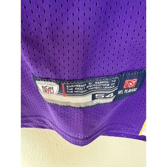 Reebok Stitched On Field‎ Brett Favre Captain Jersey Minnesota Vikings Mens 54 - Picture 4 of 8